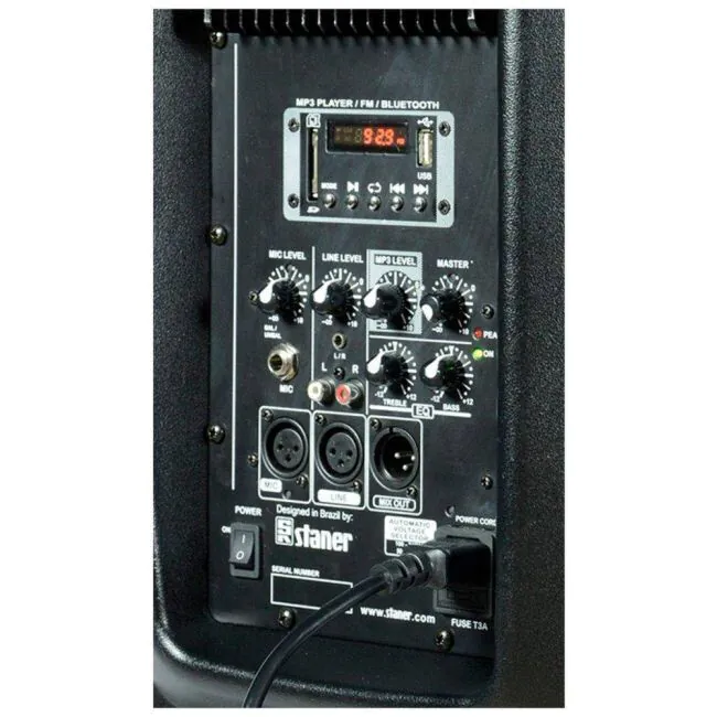 Caixa Ativa Staner PS1501 USADA Profissional com Bluetooth