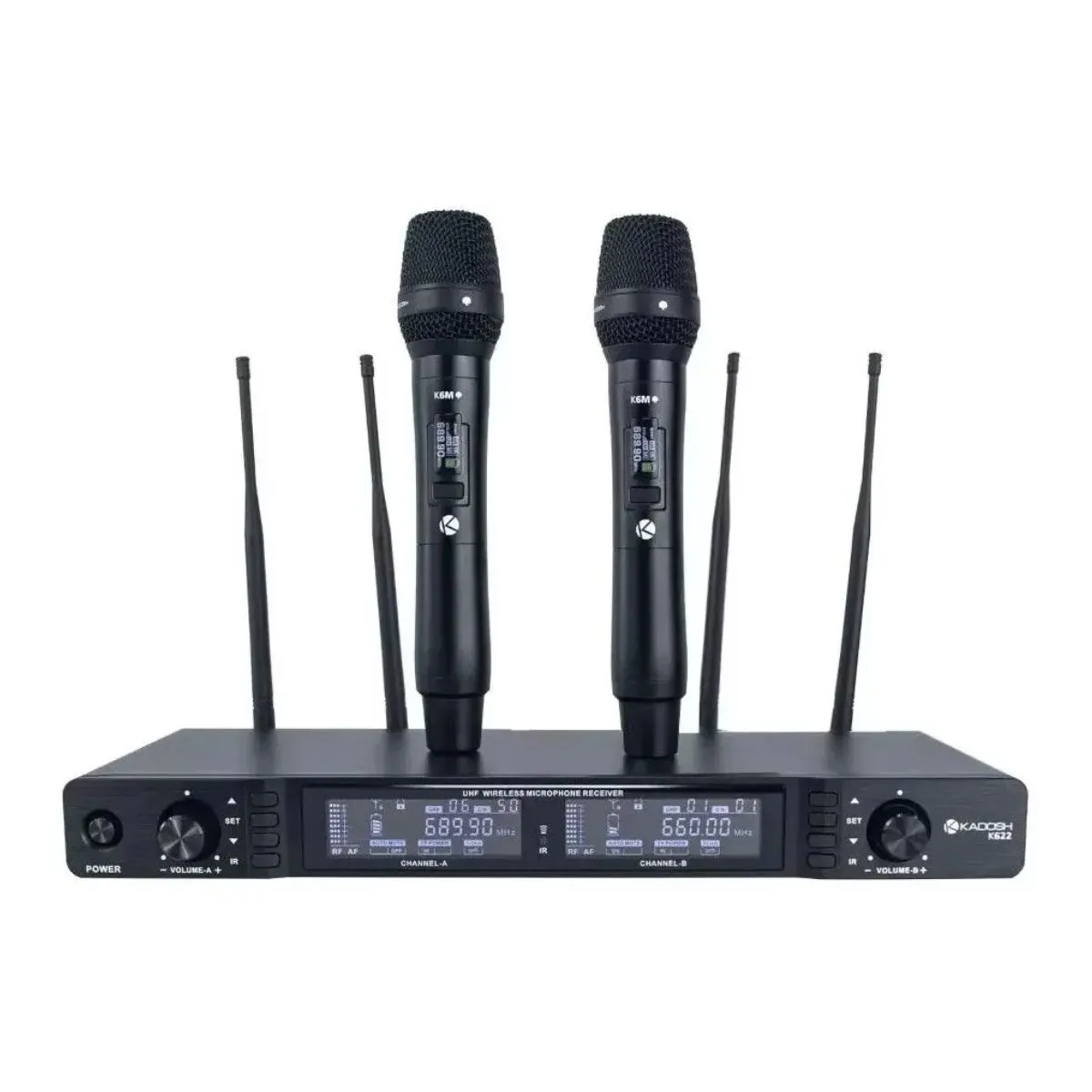 Microfone Sem Fio Kadosh UHF K622M com Transmissão Clara