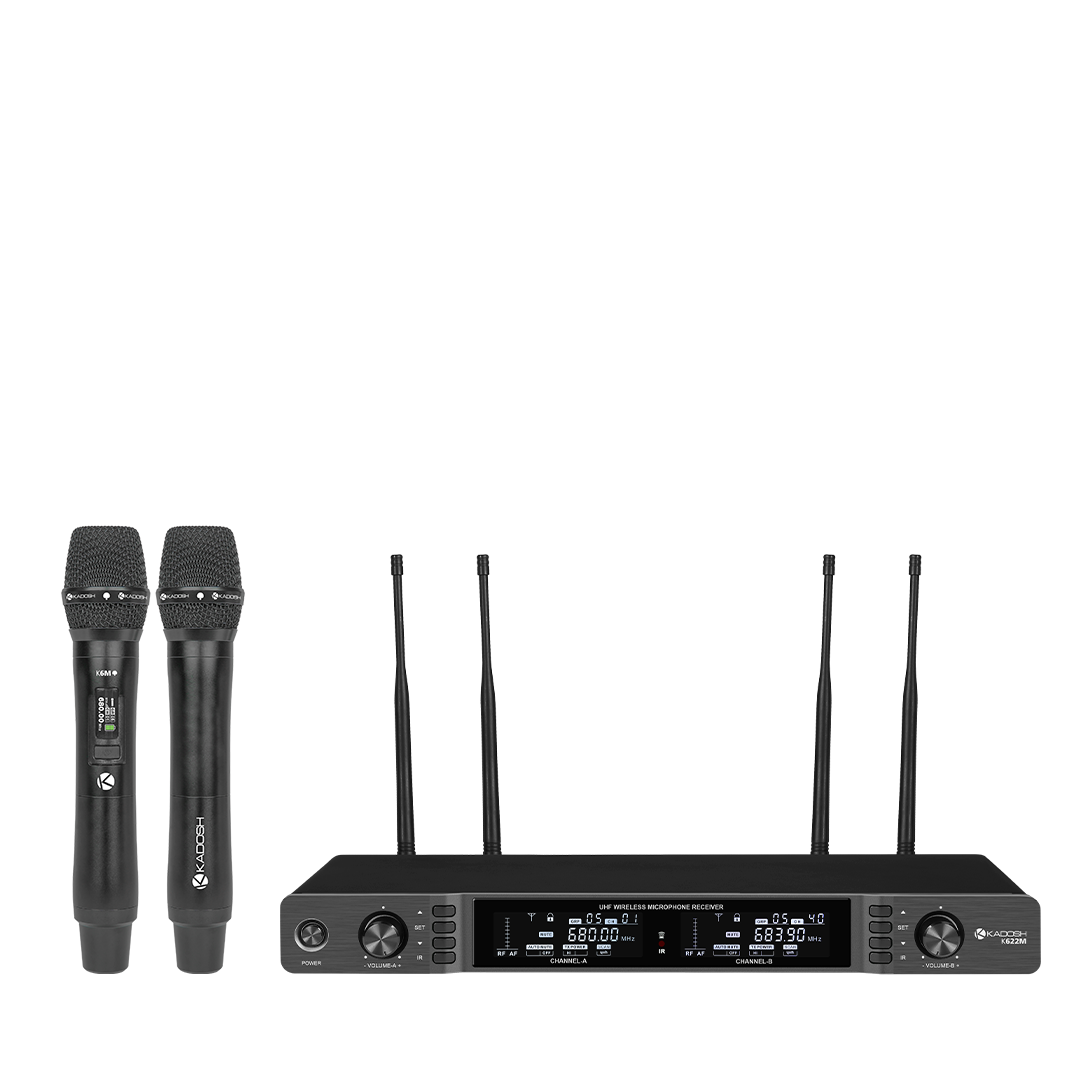 Microfone Sem Fio Kadosh UHF K622M com Transmissão Clara